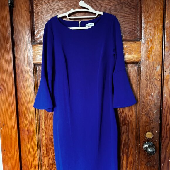 Calvin Klein dress, royal blue - Picture 2 of 3